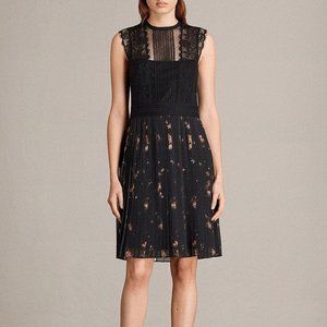 AllSaints Milen Maize Dress NWT
